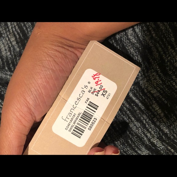 NWT Francesca’s Cowl Neck Mini Sleeveless Dress - Picture 2 of 2